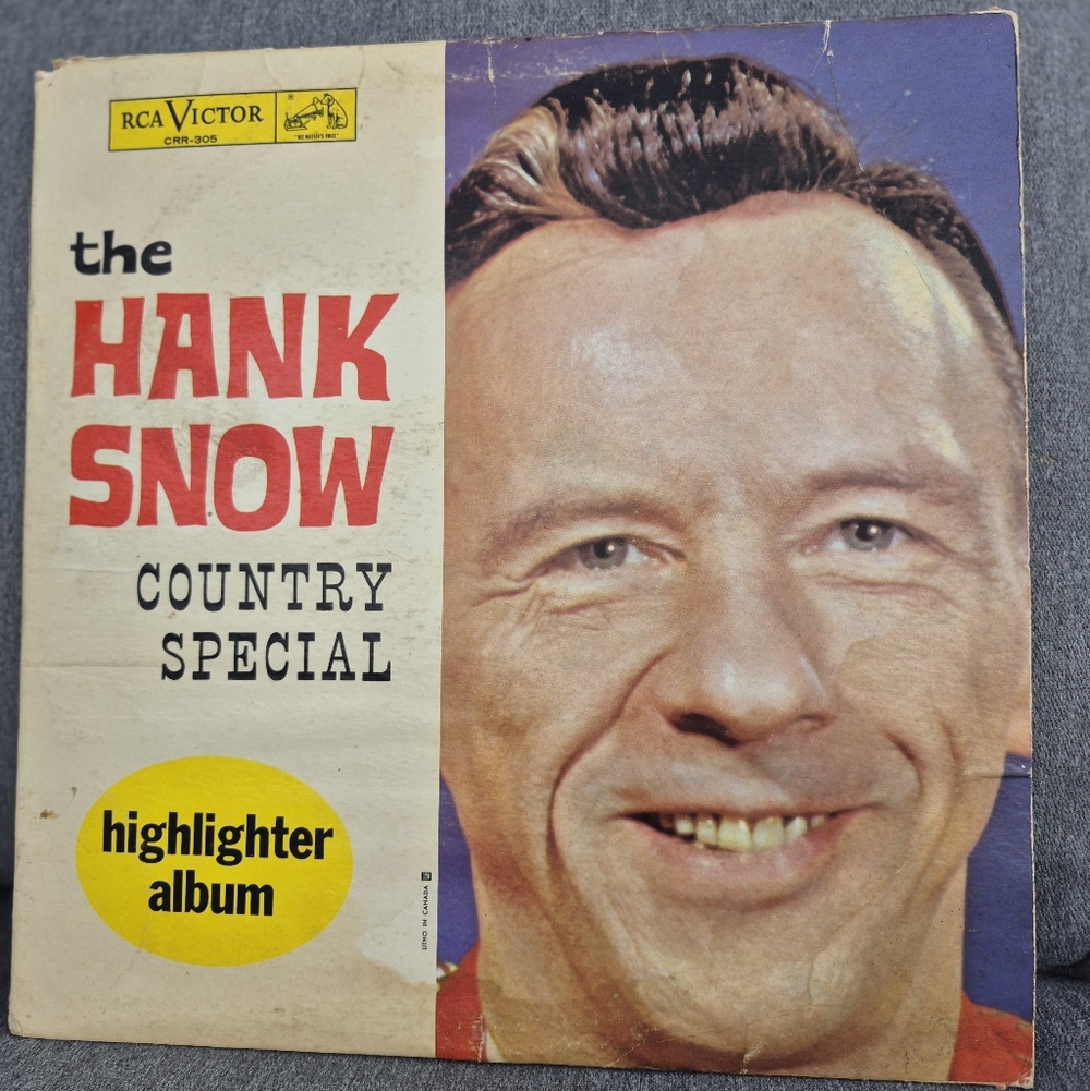 Vintage Hank Snow Country Special Vinyl Record